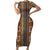 Mali Bologan Mud Cloth Pattern Family Matching Short Sleeve Bodycon Dress and Hawaiian Shirt - Wonder Print Shop