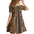 Mali Bologan Mud Cloth Pattern Family Matching Summer Maxi Dress and Hawaiian Shirt - Wonder Print Shop
