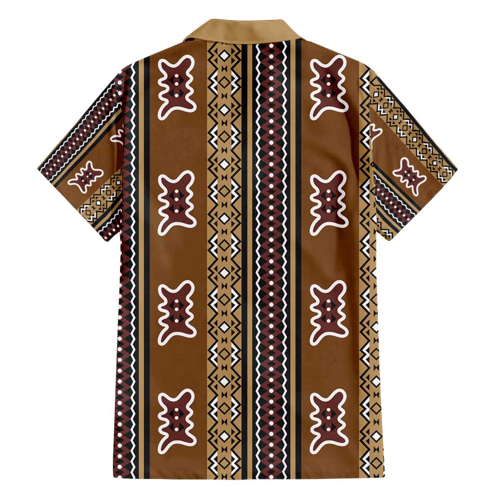 Mali Bologan Mud Cloth Pattern Family Matching Summer Maxi Dress and Hawaiian Shirt - Wonder Print Shop