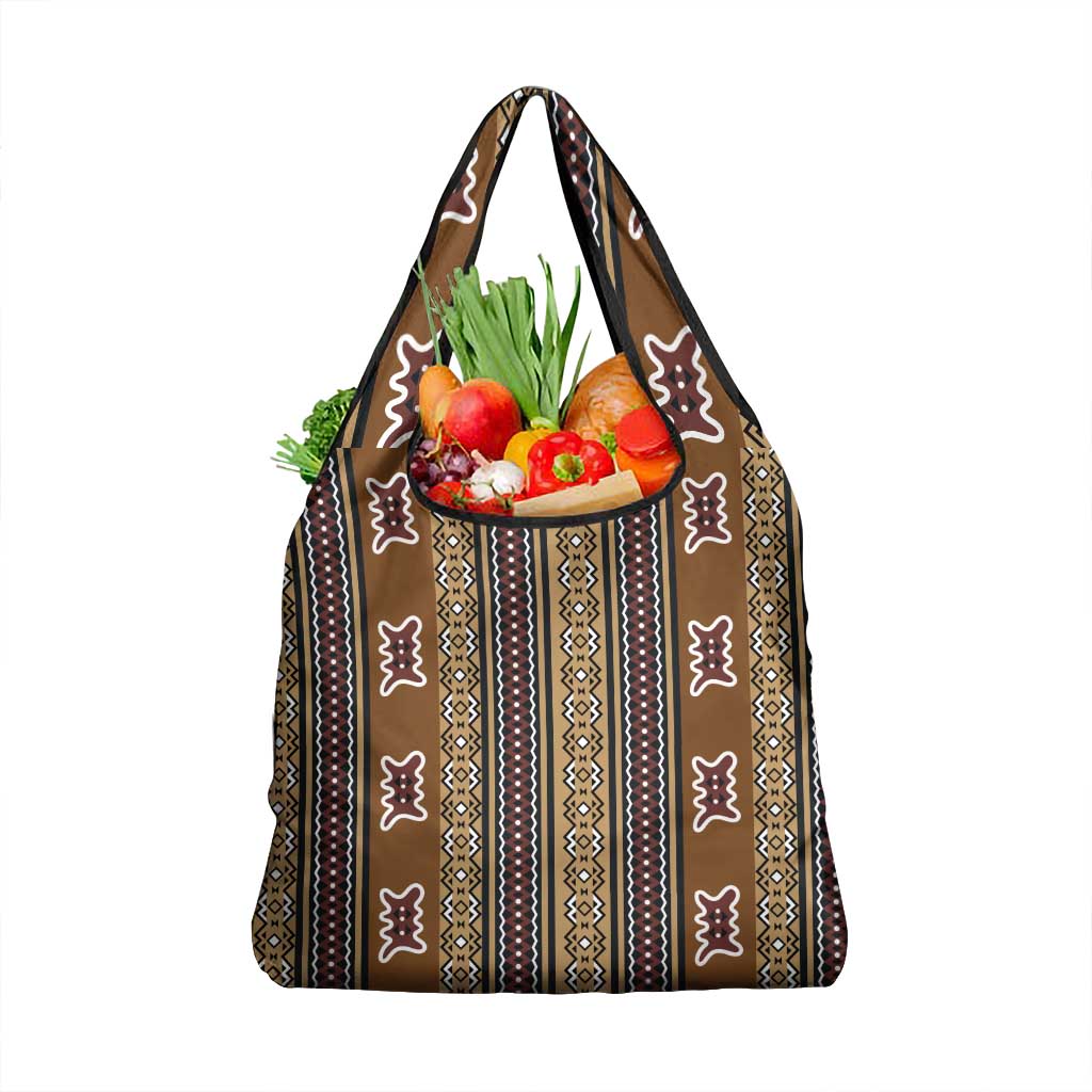 Mali Bologan Mud Cloth Pattern Grocery Bag - Wonder Print Shop