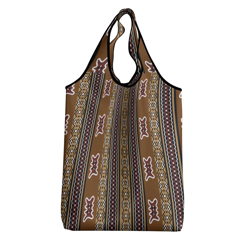 Mali Bologan Mud Cloth Pattern Grocery Bag - Wonder Print Shop