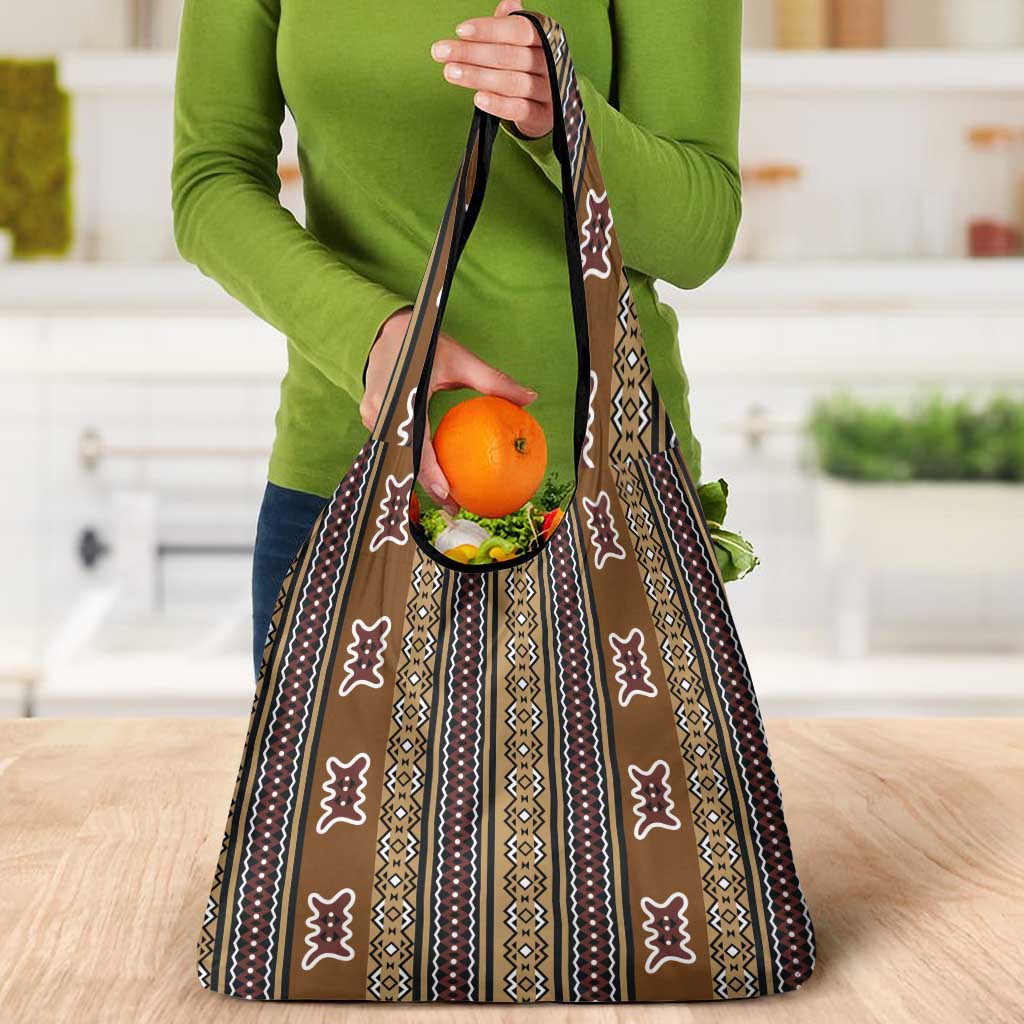 Mali Bologan Mud Cloth Pattern Grocery Bag - Wonder Print Shop
