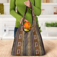 Mali Bologan Mud Cloth Pattern Grocery Bag - Wonder Print Shop