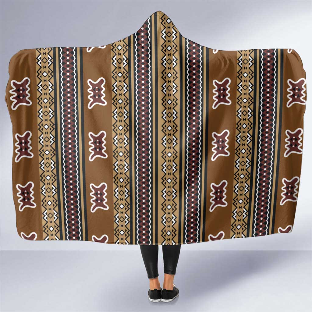 Mali Bologan Mud Cloth Pattern Hooded Blanket - Wonder Print Shop