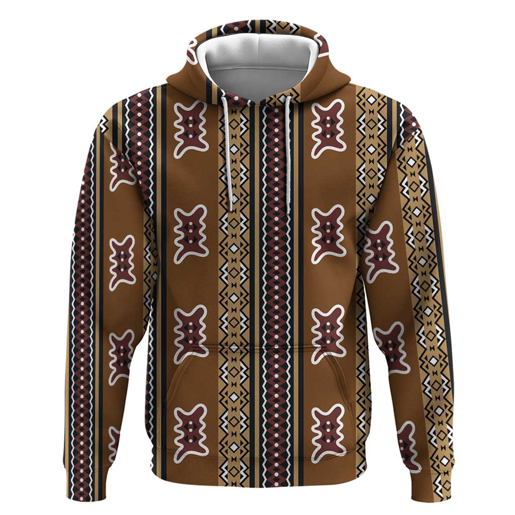 Mali Bologan Mud Cloth Pattern Hoodie - Wonder Print Shop