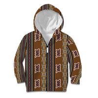 Mali Bologan Mud Cloth Pattern Kid Hoodie - Wonder Print Shop