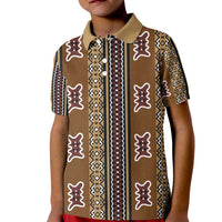 Mali Bologan Mud Cloth Pattern Kid Polo Shirt - Wonder Print Shop