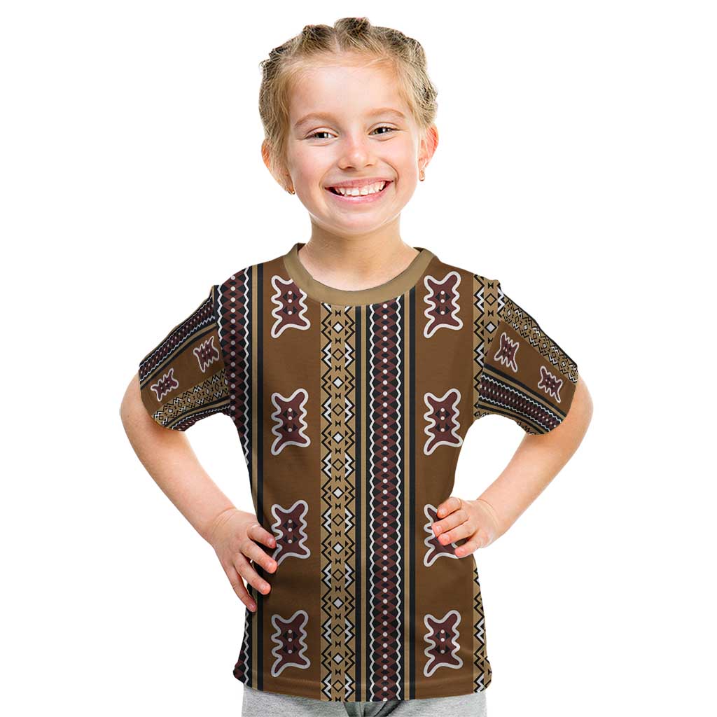 Mali Bologan Mud Cloth Pattern Kid T Shirt - Wonder Print Shop