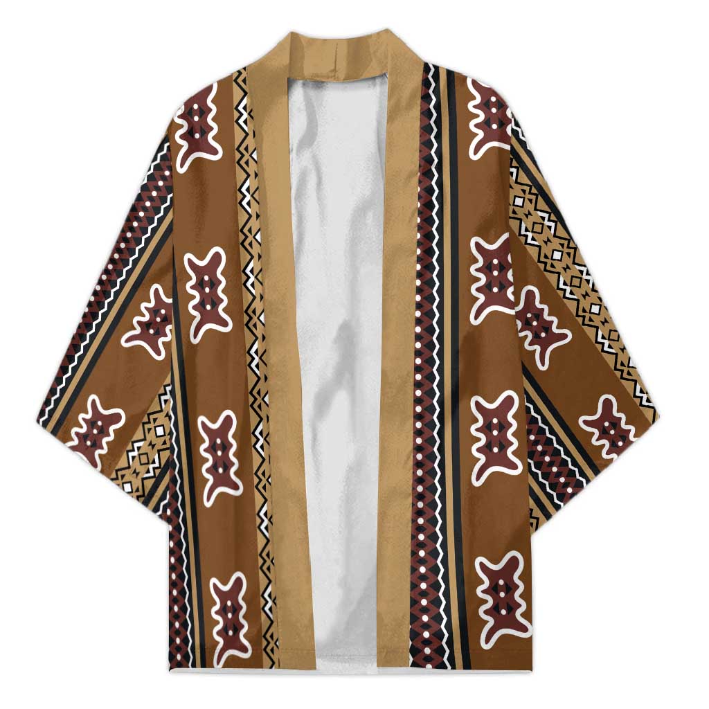 Mali Bologan Mud Cloth Pattern Kimono - Wonder Print Shop