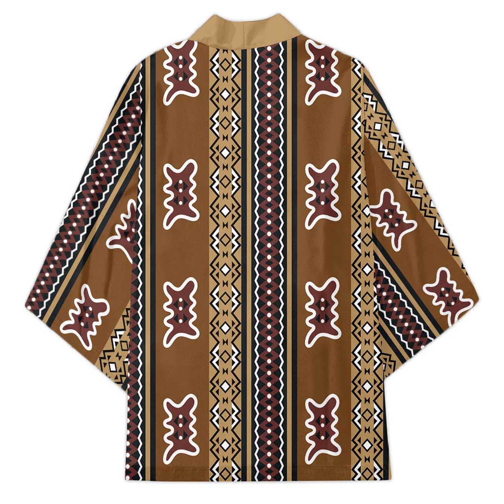 Mali Bologan Mud Cloth Pattern Kimono - Wonder Print Shop