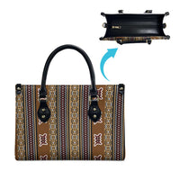 Mali Bologan Mud Cloth Pattern Leather Bag - Wonder Print Shop