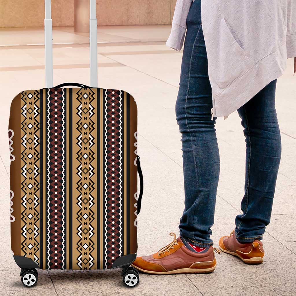 Mali Bologan Mud Cloth Pattern Luggage Cover - Wonder Print Shop