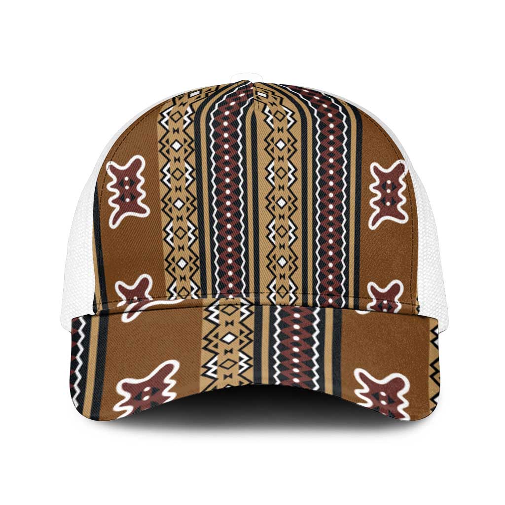 Mali Bologan Mud Cloth Pattern Mesh Trucker Cap - Wonder Print Shop