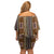 Mali Bologan Mud Cloth Pattern Off Shoulder Short Dress - Wonder Print Shop