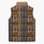 Mali Bologan Mud Cloth Pattern Sleeveless Puffer Jacket - Wonder Print Shop