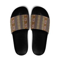 Mali Bologan Mud Cloth Pattern Slide Sandals - Wonder Print Shop