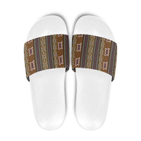 Mali Bologan Mud Cloth Pattern Slide Sandals - Wonder Print Shop