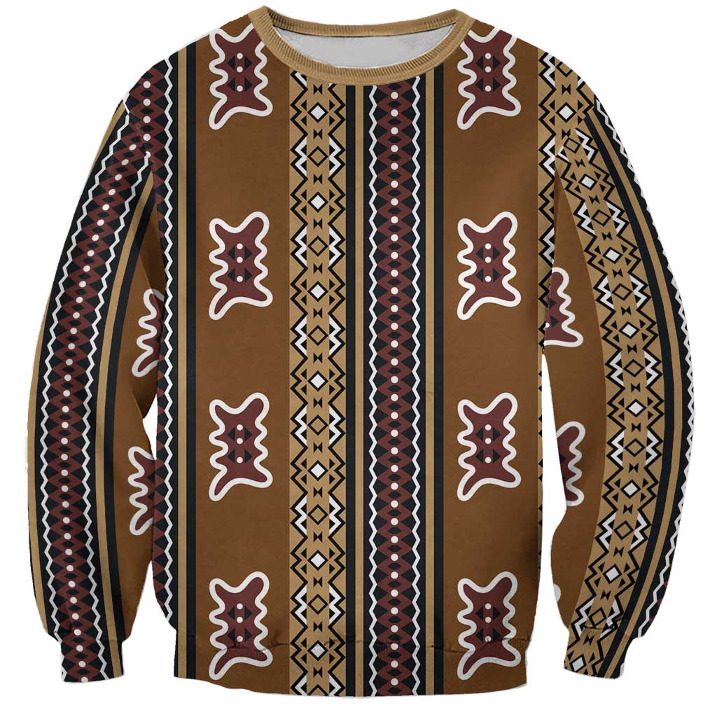 Mali Bologan Mud Cloth Pattern Sweatshirt - Wonder Print Shop