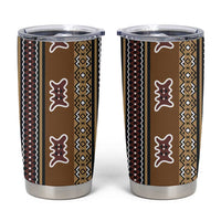 Mali Bologan Mud Cloth Pattern Tumbler Cup - Wonder Print Shop
