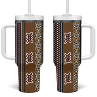 Mali Bologan Mud Cloth Pattern Tumbler With Handle - Wonder Print Shop