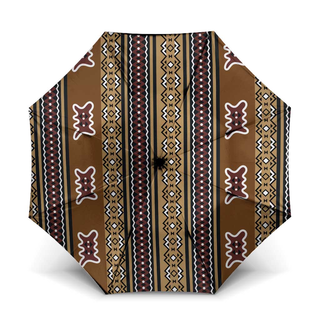 Mali Bologan Mud Cloth Pattern Umbrella - Wonder Print Shop