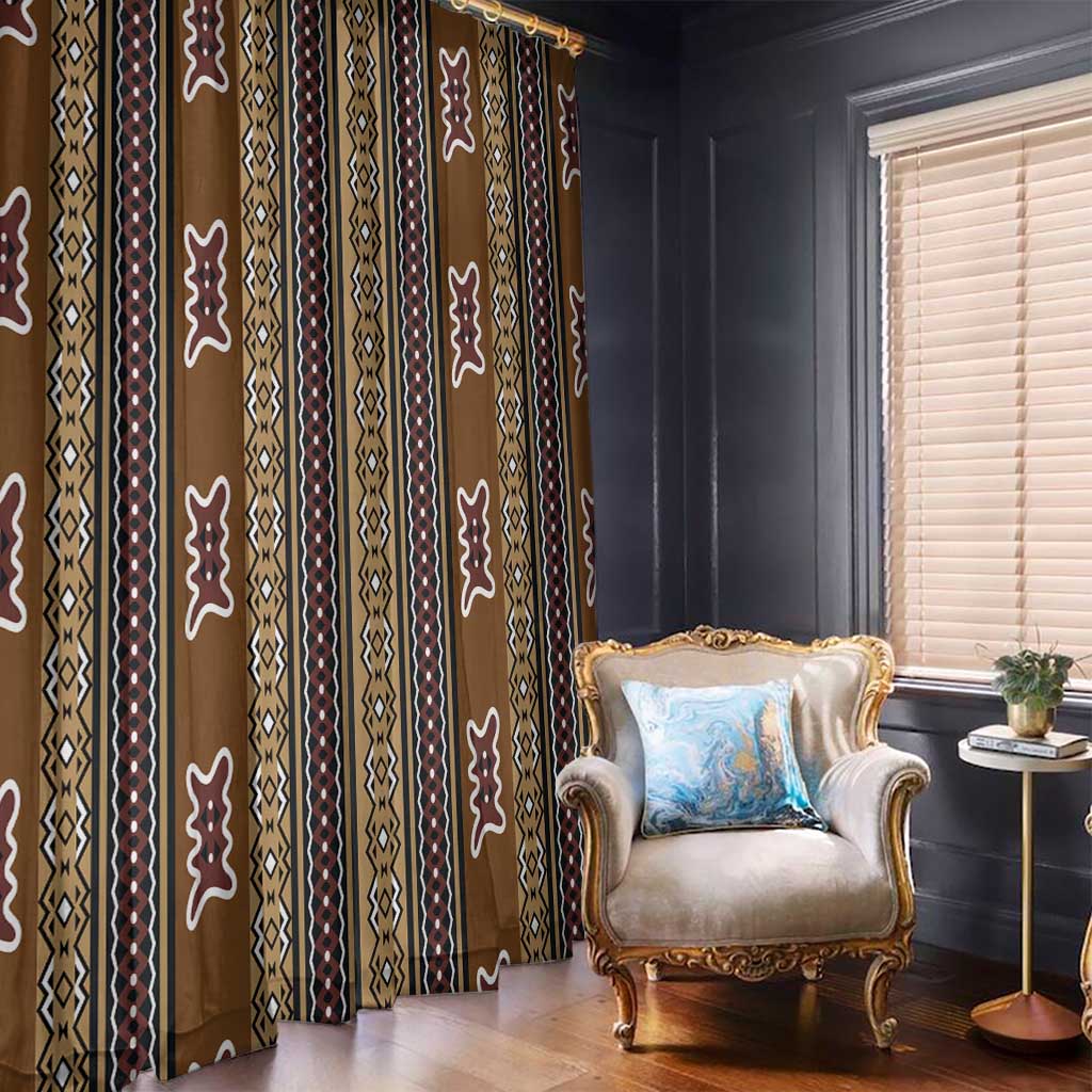 Mali Bologan Mud Cloth Pattern Window Curtain - Wonder Print Shop