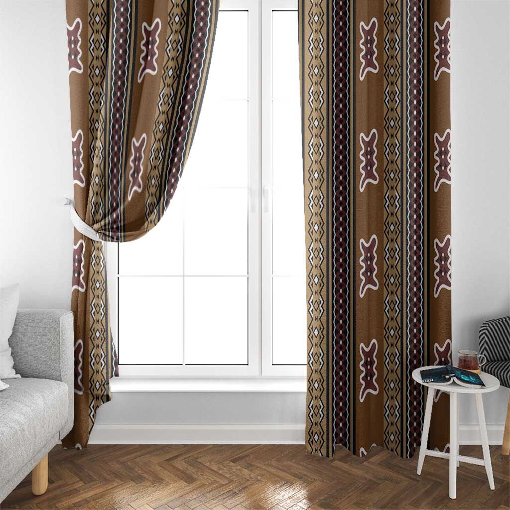 Mali Bologan Mud Cloth Pattern Window Curtain - Wonder Print Shop