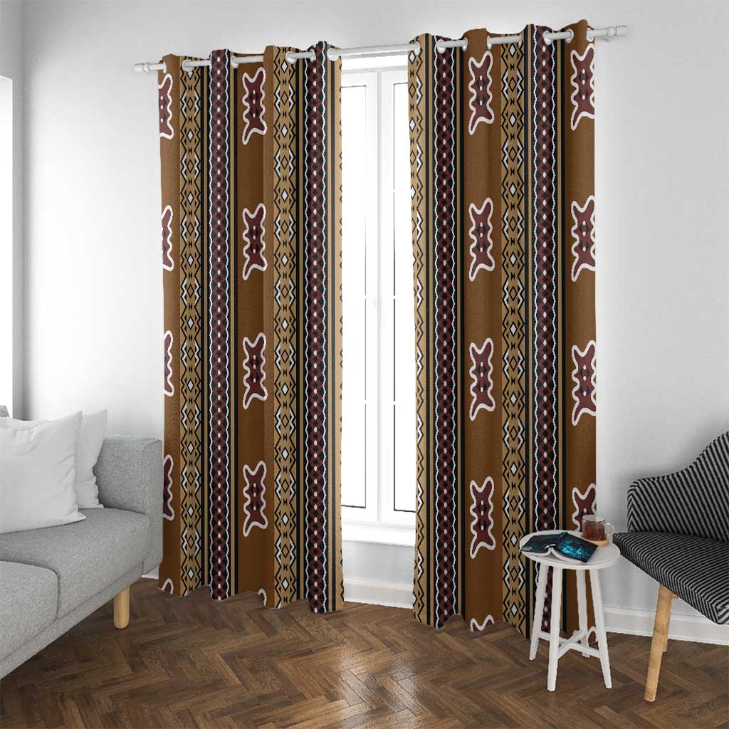 Mali Bologan Mud Cloth Pattern Window Curtain - Wonder Print Shop