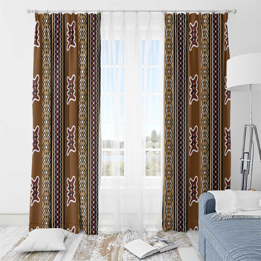 Mali Bologan Mud Cloth Pattern Window Curtain - Wonder Print Shop