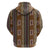 Mali Bologan Mud Cloth Pattern Zip Hoodie - Wonder Print Shop