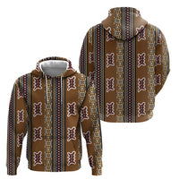 Mali Bologan Mud Cloth Pattern Zip Hoodie - Wonder Print Shop