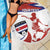 Custom Costa Rica Football Beach Blanket Los Ticos With Bull Mascot - Wonder Print Shop