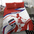 Custom Costa Rica Football Bedding Set Los Ticos With Bull Mascot - Wonder Print Shop