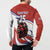 Custom Costa Rica Football Button Sweatshirt Los Ticos With Bull Mascot - Wonder Print Shop