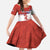 Custom Costa Rica Football Family Matching Mermaid Dress and Hawaiian Shirt Los Ticos With Bull Mascot - Wonder Print Shop