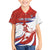 Custom Costa Rica Football Family Matching Short Sleeve Bodycon Dress and Hawaiian Shirt Los Ticos With Bull Mascot - Wonder Print Shop
