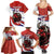 Custom Costa Rica Football Family Matching Summer Maxi Dress and Hawaiian Shirt Los Ticos With Bull Mascot - Wonder Print Shop