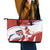 Custom Costa Rica Football Leather Tote Bag Los Ticos With Bull Mascot - Wonder Print Shop
