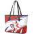 Custom Costa Rica Football Leather Tote Bag Los Ticos With Bull Mascot - Wonder Print Shop