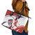 Custom Costa Rica Football Leather Tote Bag Los Ticos With Bull Mascot - Wonder Print Shop