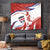 Custom Costa Rica Football Tapestry Los Ticos With Bull Mascot - Wonder Print Shop