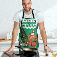Nigeria Christmas Apron Black Santa With Jollof Rice - Wonder Print Shop