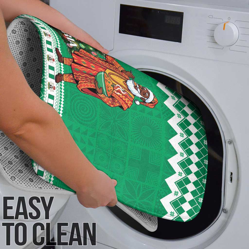 Nigeria Christmas Bathroom Set Black Santa With Jollof Rice - Wonder Print Shop