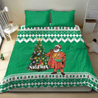 Nigeria Christmas Bedding Set Black Santa With Jollof Rice - Wonder Print Shop