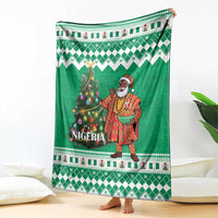 Nigeria Christmas Blanket Black Santa With Jollof Rice - Wonder Print Shop