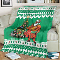 Nigeria Christmas Blanket Black Santa With Jollof Rice - Wonder Print Shop