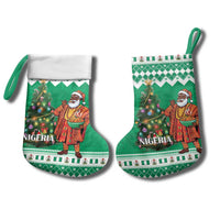 Nigeria Christmas Stocking Black Santa With Jollof Rice - Wonder Print Shop