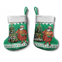 Nigeria Christmas Stocking Black Santa With Jollof Rice - Wonder Print Shop