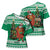 Personalized Nigeria Christmas Cross Shoulder Shirt Black Santa With Jollof Rice - Wonder Print Shop