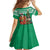 Personalized Nigeria Christmas Family Matching Off Shoulder Maxi Dress and Hawaiian Shirt Black Santa With Jollof Rice - Wonder Print Shop